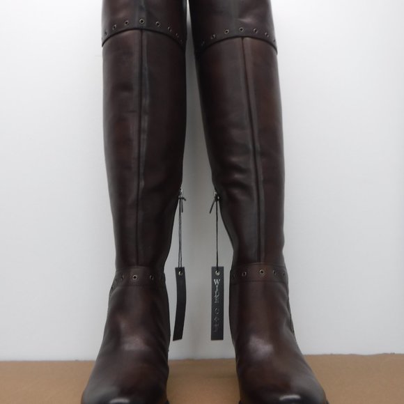 Vince Camuto woman boots,dark brown, over the knee, wide calf, size 38,5 (8,5M) - Picture 2 of 6